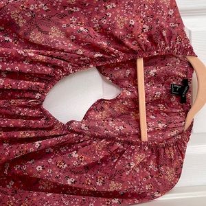 Pink summer dress back open